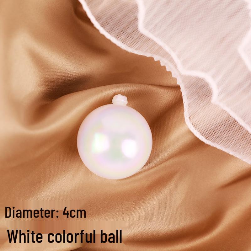 Vibrant Multicolor Transparent Christmas Ball Ornament for Festive Cake Decoration