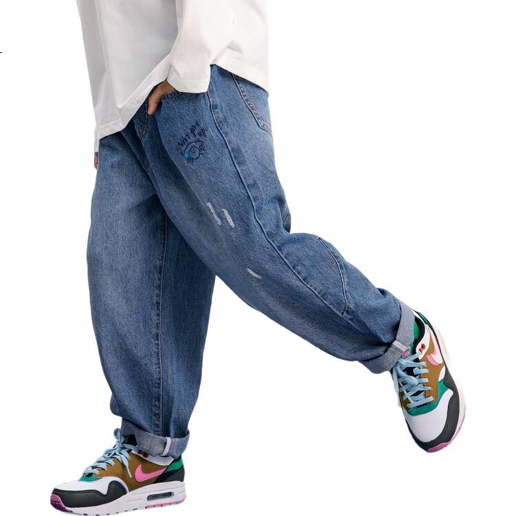 MQD Boys' Autumn New Release, Versatile Simple Split-Line Jeans