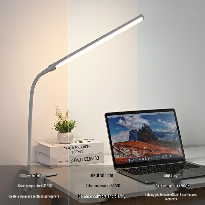 220V LED Clip-On Full Spectrum Beauty Desk Lamp for Manicure, Microblading, and Reading