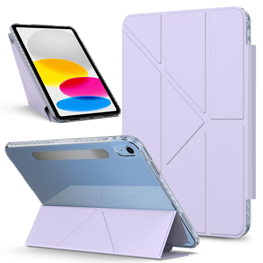 Für iPad (2025)/10.9 (2022) Tablet-Hülle Ständer Magnetisch Abnehmbare PU-Lederabdeckung mit Auto-Wake/Sleep
