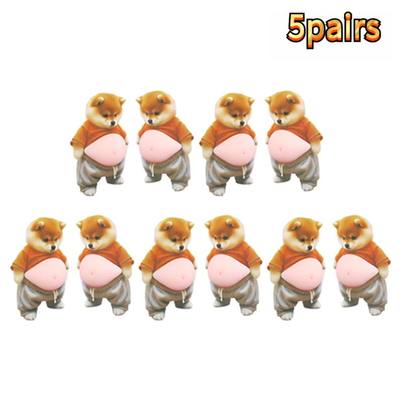3D Cute Squeezeable Shiba Inu Puppy Sticker Phone Decoration Children's Party Favor Festival Supplies Gift For Kids