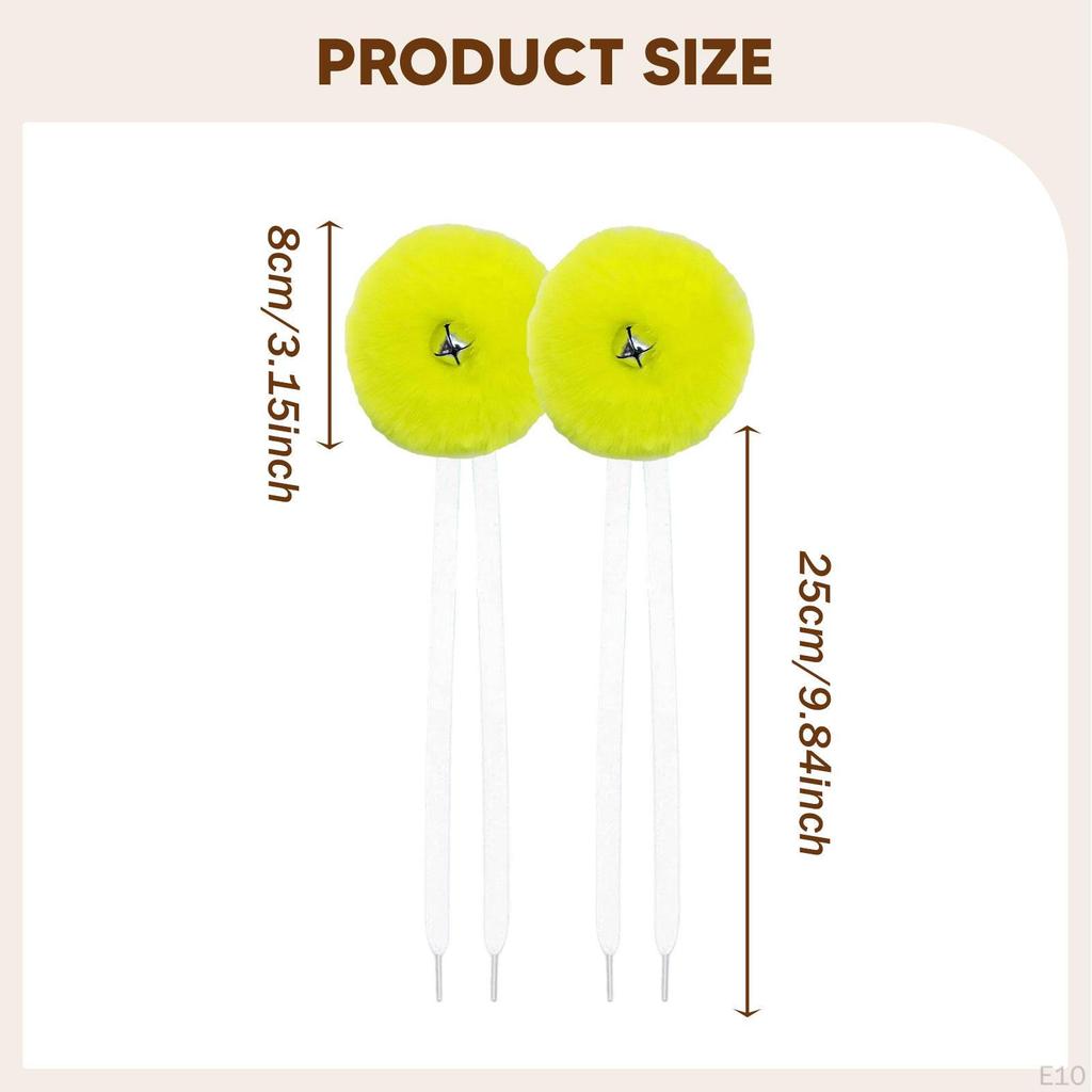 2 Pieces Kids Skates Laces Balls with Bells for Outdoor Activities Roller