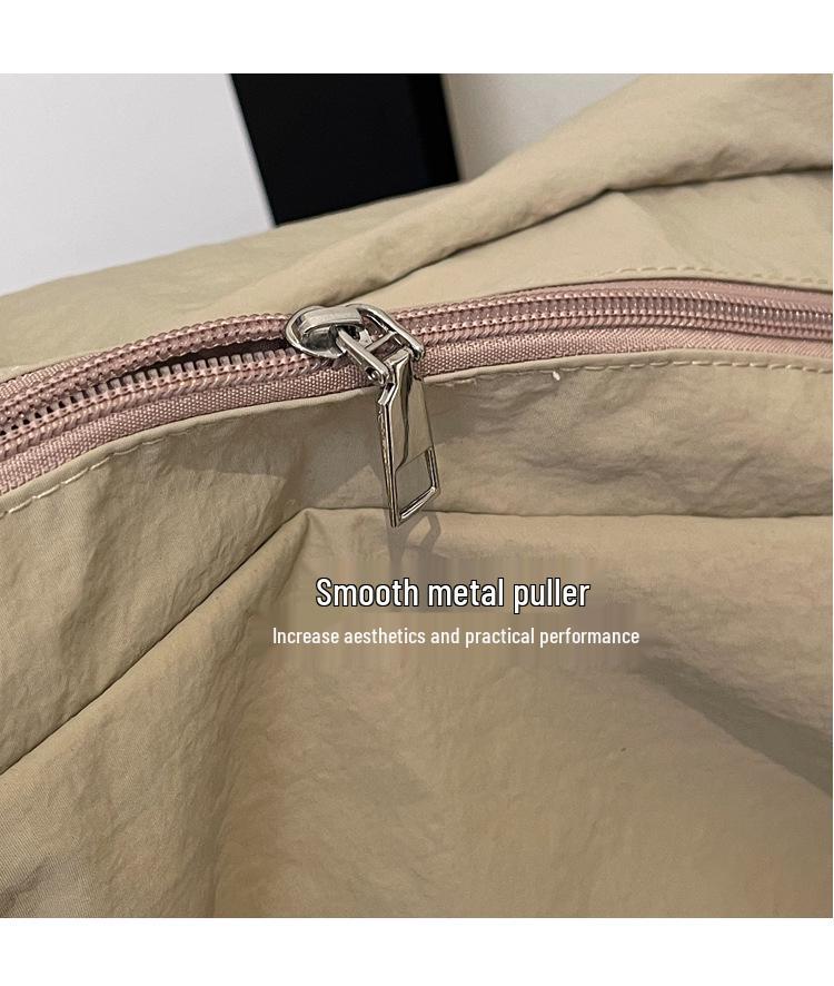 Sac à dos polyvalent léger en tissu doux pour femmes - Grande capacité, couleur unie, pour les trajets quotidiens, le sport, la salle de sport et les voyages