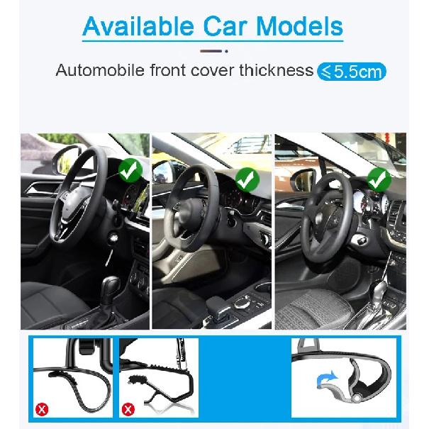 For Magsafe 360 Degree Car Dash Phone Holder for Driving Navigation Magnetic Cell Phone mount Clip on Dashboard For iPhone 16 15
