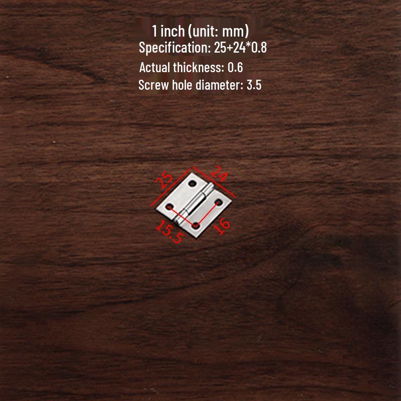 Mini-Scharniere aus Edelstahl für Koffer, Geschenkboxen, Holztüren und Schränke