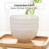 Pure White 6-inch Bone China Bowl Set