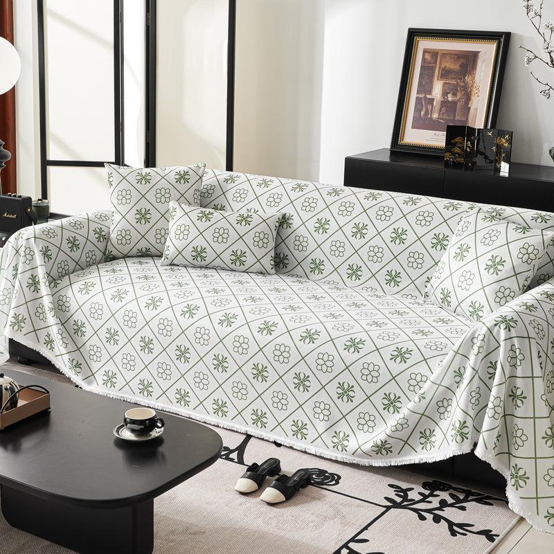 Summer Cool Ice Silk Sofa Cover Towel Non-Slip Sofa Cover Seat Cushion for Summer Summer Sofa Cushion