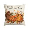 Autumn New Pumpkin Maple Leaf Pillow Cover Letter Print Sofa Home Decoration Cushion Pillow Backrest