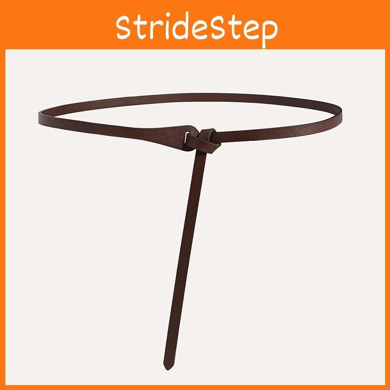 Waist Simple Pu Belt For Dresses With Adjustable Pin Buckle For Women