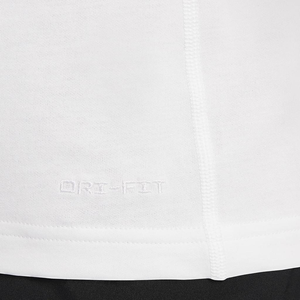 Nike Dri-FIT Versatile Solid Color Crew Neck Casual Sleeveless Vest Men Tops White DV9834-100