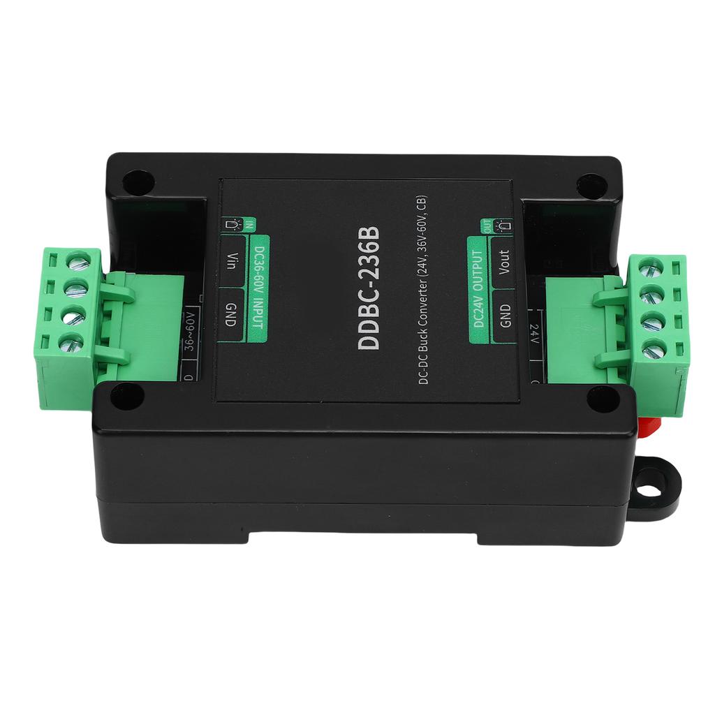 36 60V to 24V DC Power Converter Non Isolated Voltage Reducer Regulator Guide Rail Mount