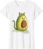 Avocado Cat Lover Kitten T-Shirt Men Clothing Oversized T Shirt Casual Cotton Daily Four Seasons Tees Mens T Shirts