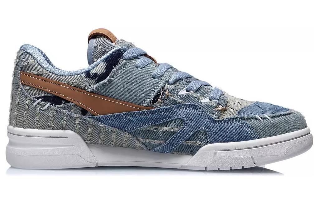 Li Ning 937 Deluxe Low Canvas Cushioning Slip Resistant Abrasion Resistant Low Top Vintage Basketball Shoes Women's AGBR050-3