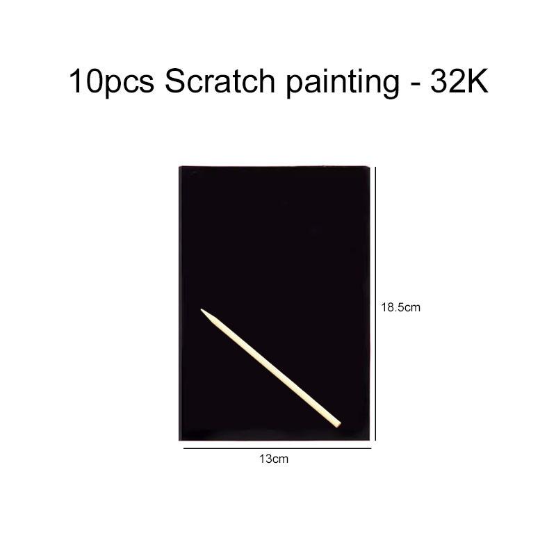 Scratch Paper 16K/32K Colorful Base Color Office Education Art Classroom Supplies Student Handmade DIY Painting Paper TMZ