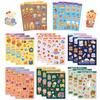 8PCS Cartoon Object Stickers Cute Cartoon Bear Baking Doodle Collage Computer Cell Phone Laptop Decoration Waterproof Stickers
