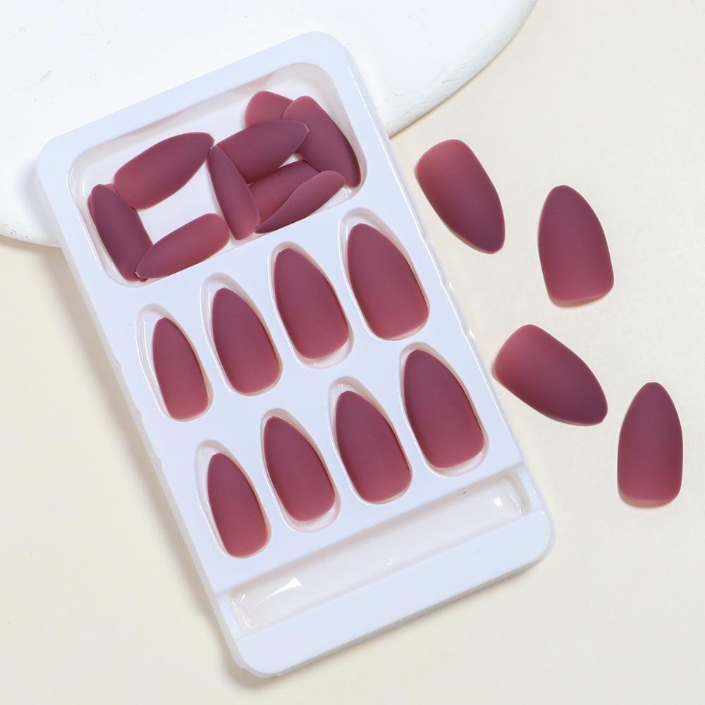 Unghie Finte a Mandorla con Punta Wearable Manicure Unghie Press-on Impermeabili Punte per Unghie Donna