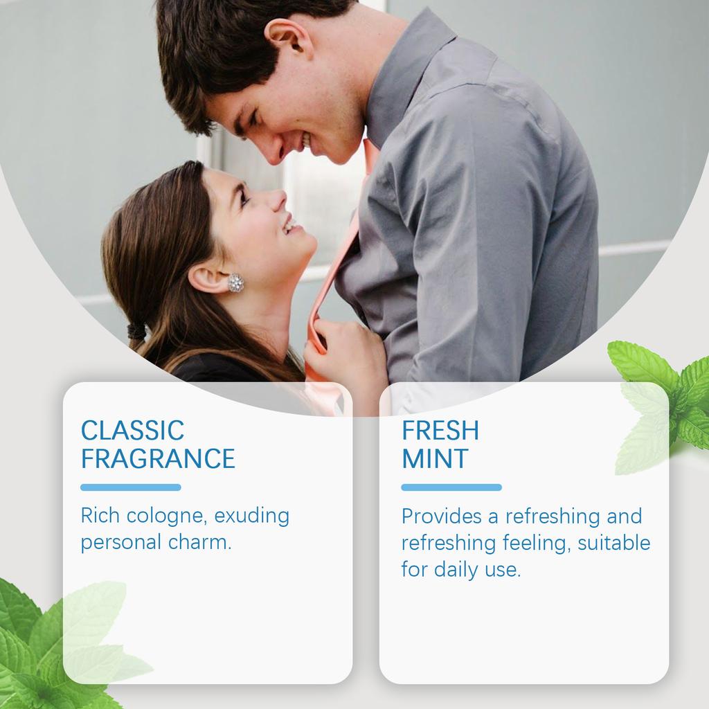 Mint Cologne Spray Lasting Fresh Charm Amber Fresh Elegant Perfume50ML