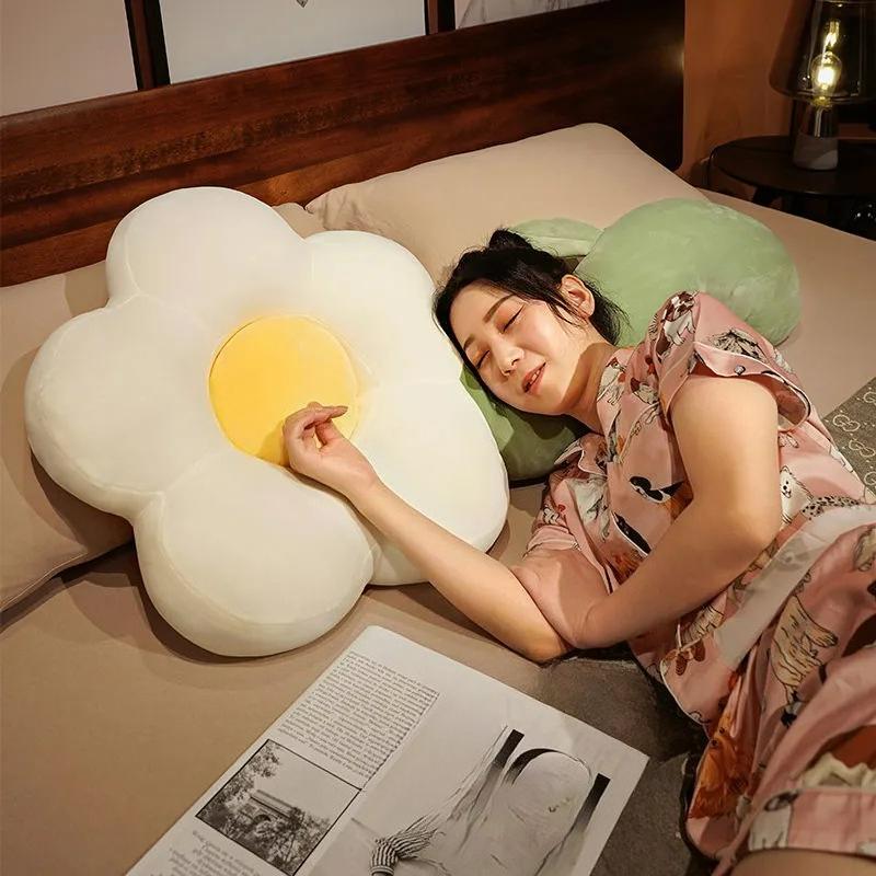 Cute Flower Pillow Girl Sleeping Leg Pillow Bedside Cushion Bedroom Bed Pillow Long Pillow Side Sleeping