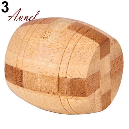 Luxury Wooden Kongming Lock Brain Teaser Puzzle Children Adults Educational Game Toy