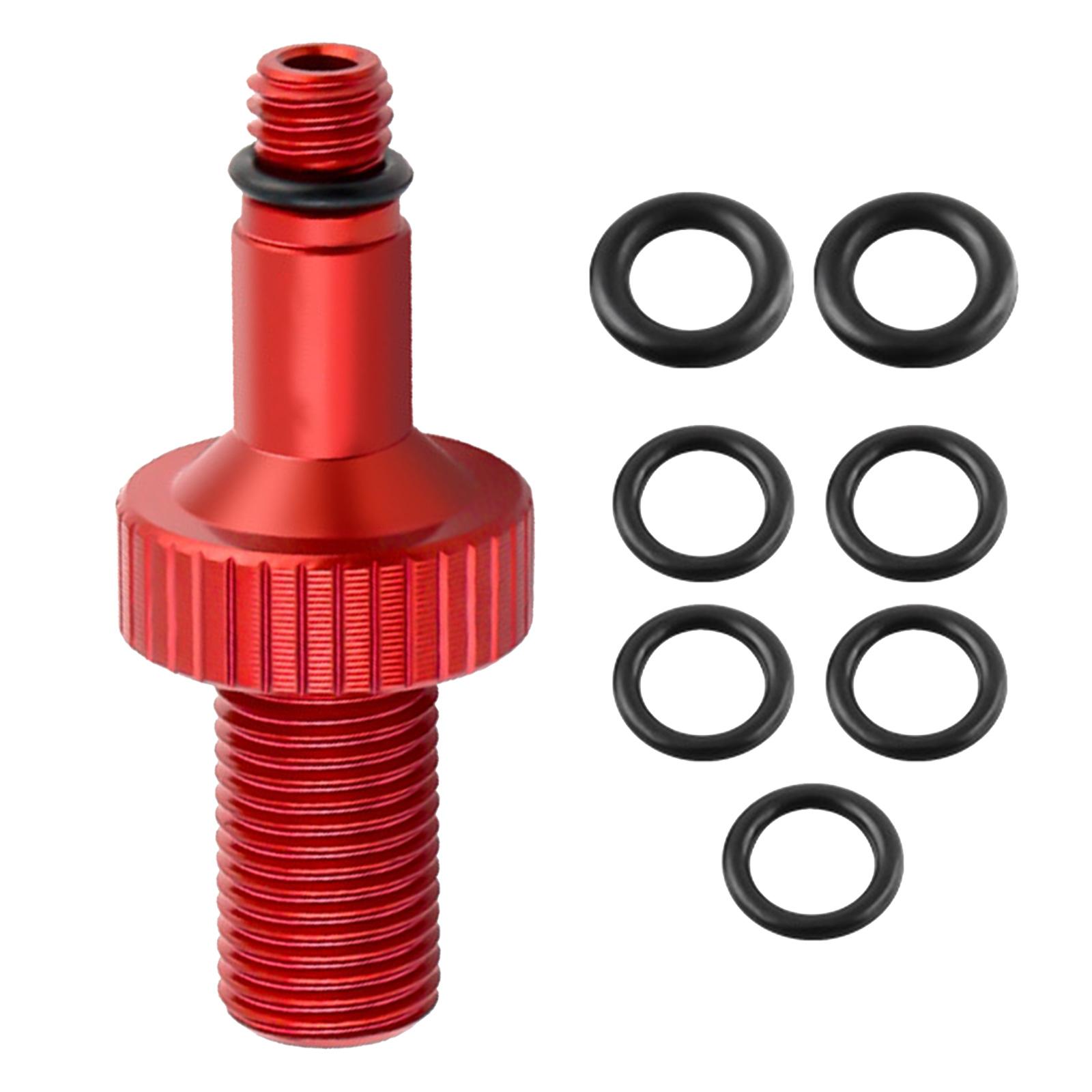 

Mountain Bike Rear Shock Air Valves Adapter Tool Bicycles Suspension Air Valves Adapter for Pressure Shock Absorbers красный