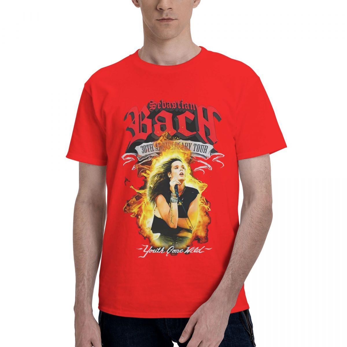 Sebastian Bach Skid Row 30Th 100 Cotton Casual Breathable Confortable TShirt Football Shirts 2025 T Shirt Men S