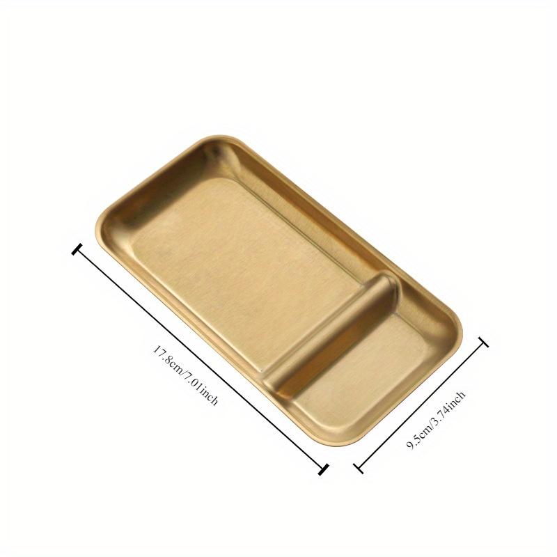 1pc Stainless Steel Food Tray Fruit Snack Serving Plates Tableware Dumpling French Fries Dishes Kitchen Restaurant Utensils