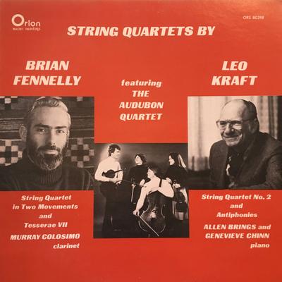 Disque vinyle BRIAN FENNELLY, LEO KRAFT ,, AUDUBO - Quatuors à cordes Par ORS80398 Orion US Classique Occasion