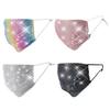 Bling Reticulated Rhinestone Night Club Party Adult Face Mask Vintage Trendy Crystal Mouth Mask Popular Dance Exotic Veil Masks