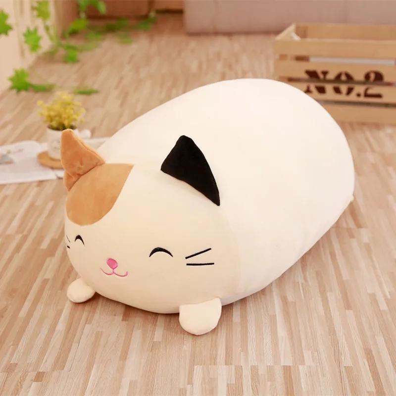 Kawaii Cartoon Dog Cat Totoro Penguin Pig Frog Animals Throw Pillows Stuffed Plush Toy Soft Doll Cute Home Decorations Gifts