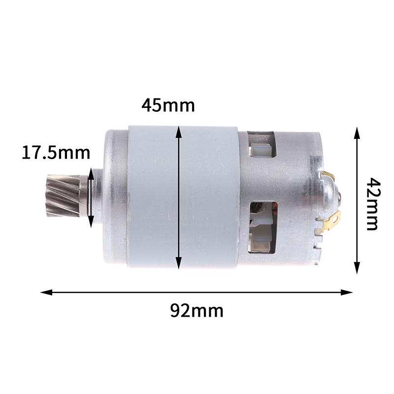 10 Teeth 21V Lithium Battery Lawn Mower Motor 775 Hedge Trimmer Motor Electronic Component Motor Power Tool Accessories