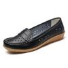 Women's summer new style 44 sandals, mom's leather shoes, genuine leather breathable and anti-slip casual single shoes, loafers