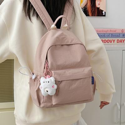 Japanische Soft Girl Tasche Damen Koreanische Version Einfarbig Joker Mädchen Rucksack Junior High School Schülerinnen High School Schülerinnen Rucksack.