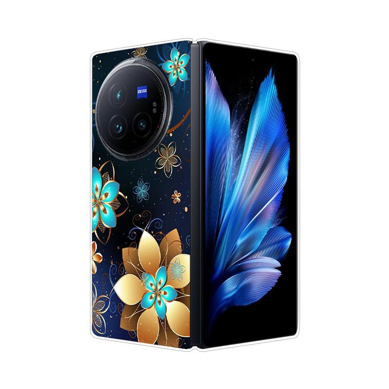 Per VIVO X Fold 3 Pro XFold 3 X Fold 2 Plus Custodia Cover Posteriore Rigida in PC Effetto Marmo Per Vivo X Fold3 Pro Fold2 Guscio Telefono Copertura Completa