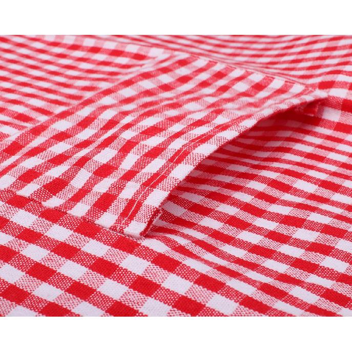 Jennice House Kids Aprons - Children's Artists Pure Cotton Gingham Apron With Pocket and Adjustable Neck Strap, Painting and Baby Chef Party Apron