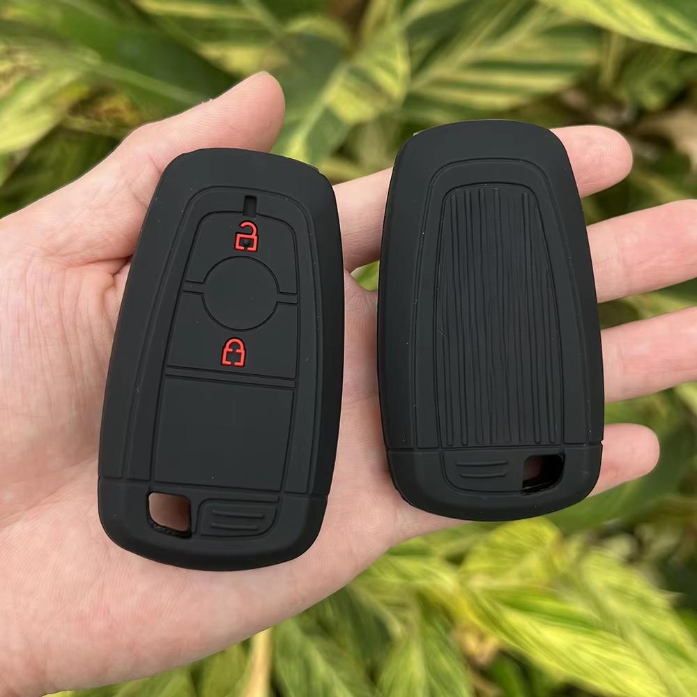 

Silicone Car Key FOB Remote Case Pouch Holder For Ford Raptor 2018 Ecosport Ranger Raptor 2 Button Smart Keyless Accessories