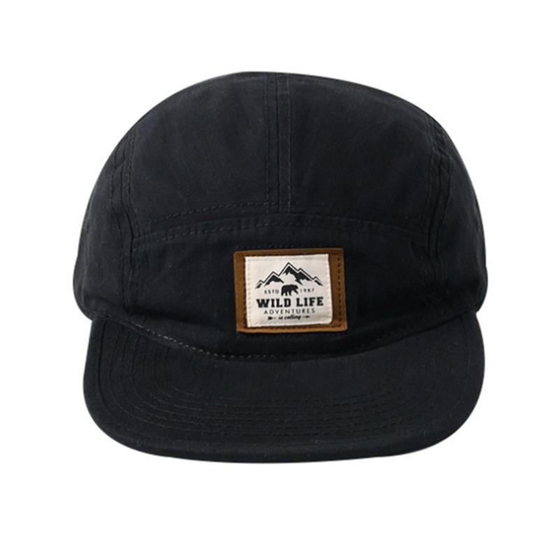 American Retro Baseball Cap for Women Men Solid Color Hip Hop Flat-brimmed Sun Hat Adjustable Couple Snapback Hats