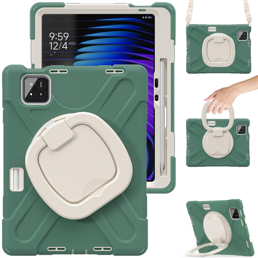 360 Rotating Kids Case Universal for Xiaomi Poco Pad X1 8 7 Pro 2025 2024 11.2 Armor Stand Cover with Handle Grip Shoulder Strap