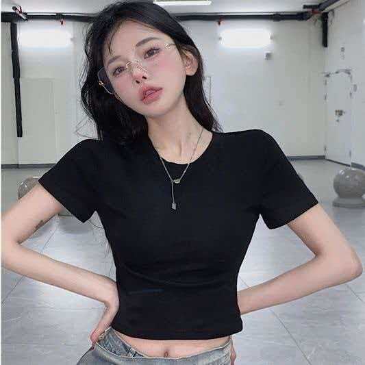 Pure desire style women's clothing open-navel short-sleeved T-shirt summer scheming women show waist and slim figure sweet and spicy style top