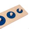 Educational Wooden Pegboard Puzzle Set for Shape Recognition And Sorting