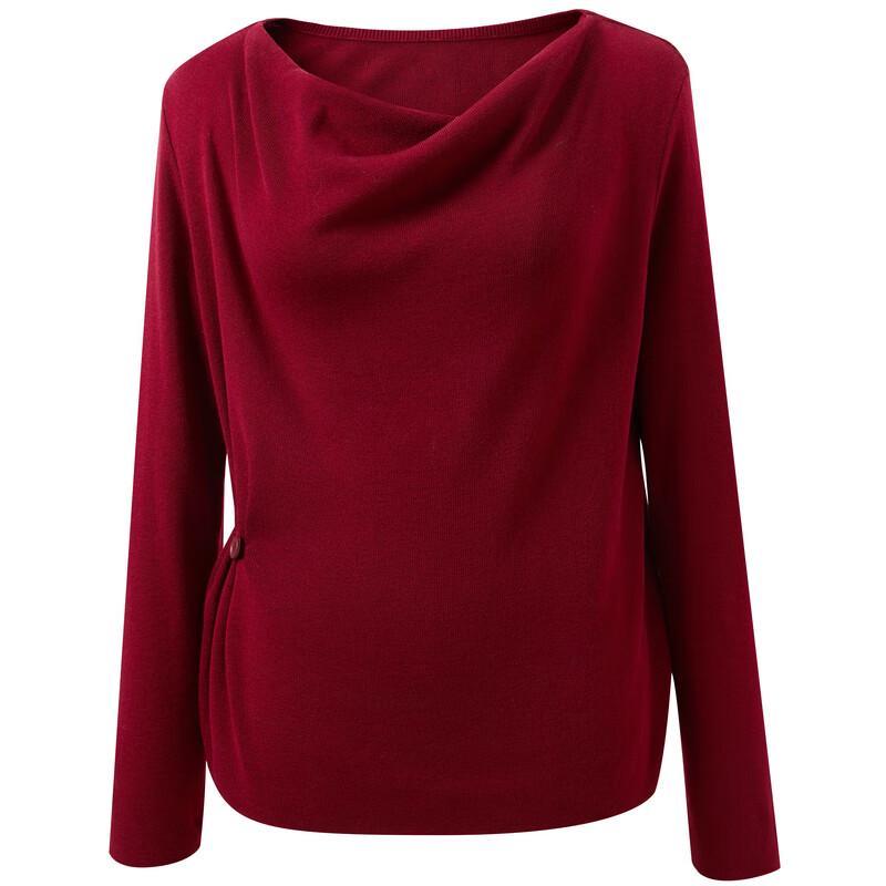 Sancai Women's Plus Size Cowl Neck Knitted Sweater