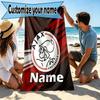 Custom Name Personalized Ajax Print Beach Towel, for Trip Camping Beach Party Home Decor, Birthday Gift for Family & Friends