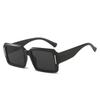 SO&EI Ins Popular Fashion Square Punk Men Gradient Sunglasses Shades UV400