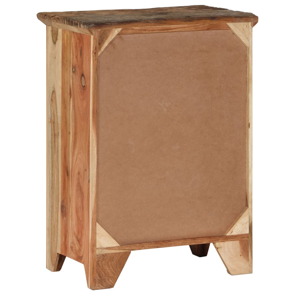 Sideboard 55 x 33 x 75 cm Solid Acacia Wood and Reclaimed Wood