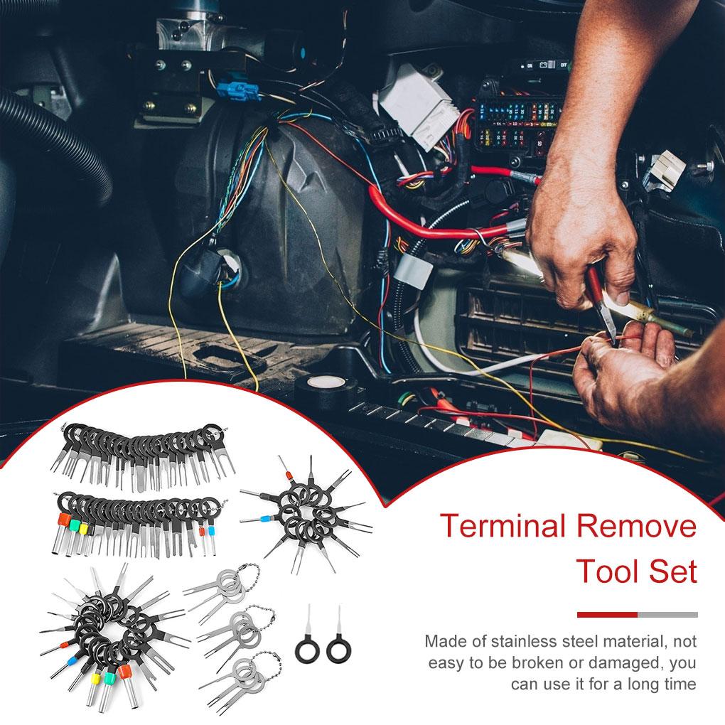 76PCS terminal ejector kit Pin Ejector Terminal Puller Automotive Auto Kit Wire Release Car Plug Terminal Removal Hand Tools Kit