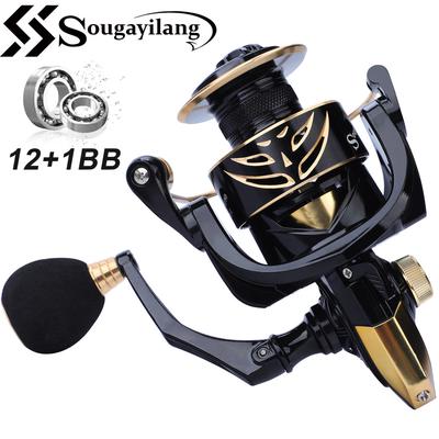 Souganyilang Fishing Reels 12+1BB High Speed Spinning Fishing Reel Wheel Pesca 1000-4000 Series