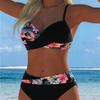 New Sexy Split Twist Bag Small Chest Gathering Foreign Trade Swimsuit for Swimwear