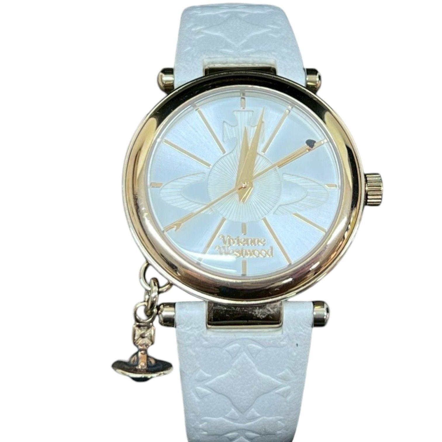 Used Vivienne Westwood Watch Ladies Orb with Charm Platinum Gold