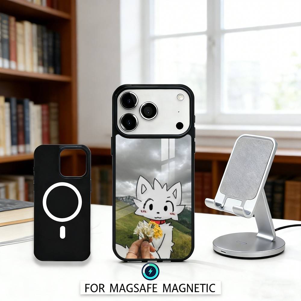 1PC Cute B-Boykisser Phone Case For iPhone 17,16,15,14,13,12,Pro,Max For Magsafe Magnetic Wireless Charging