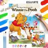 Winnie the Pooh Oil Painting Kit, Hand Painting Canvas DIY Home Decor