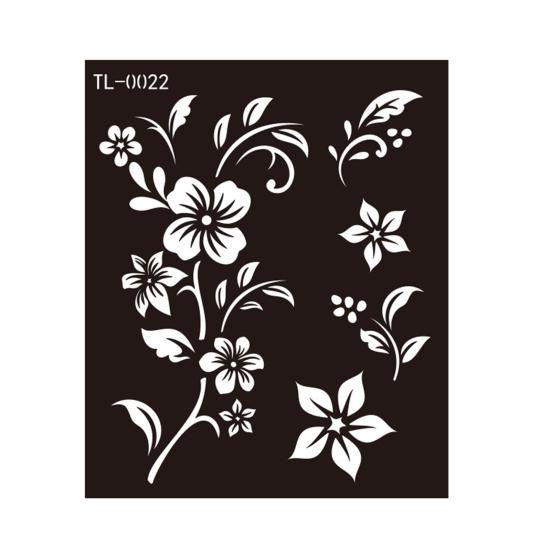 Henna Tattoo Stencil, Reusable DIY Tattooing Template, Floral Animal Patterns Stencil for DIY Indian Temporary Tattoos Music Festivals Body Art